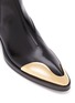 Detail View - Click To Enlarge - JIL SANDER - Asymmetric Metal Point Toe Chelsea Boots