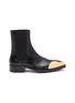 Main View - Click To Enlarge - JIL SANDER - Asymmetric Metal Point Toe Chelsea Boots
