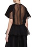 Back View - Click To Enlarge - SACAI - ‘BACK TO BACK TO BACK’ PRINT SHEER BACK PANEL T-SHIRT
