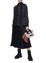 Figure View - Click To Enlarge - SACAI - LEOPARD PRINT PANEL KNIT CARDIGAN