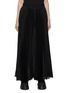 Main View - Click To Enlarge - SACAI - MID RISE WIDE LEG PLEATED DETAIL ORGANZA PANTS
