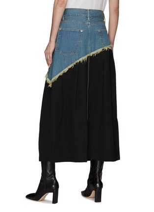 Back View - Click To Enlarge - THE KEIJI - HYBRID SUITING DENIM SKIRT