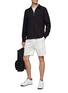 Figure View - Click To Enlarge - THEORY - ‘RYDER’ HALF ZIP FRONT LONG SLEEVE POLO SHIRT