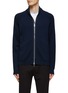Main View - Click To Enlarge - THEORY - ‘CAMERON’ FRONT ZIP MERINO WOOL KNITTED CARDIGAN