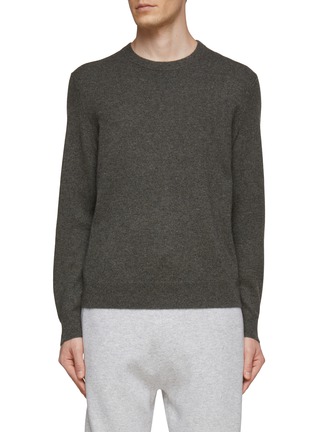 Main View - Click To Enlarge - THEORY - LONG SLEEVE CREWNECK CASHMERE HILLES SWEATER