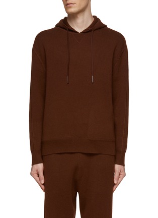 Main View - Click To Enlarge - THEORY - LONG SLEEVE WOOL CASHMERE HOODIE