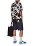 Figure View - Click To Enlarge - KENZO - BACK POCKET FLOWER PRINT SHORTS