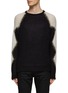 Main View - Click To Enlarge - SAINT LAURENT - OVERSIZE CREWNECK LONG SLEEVE MOHAIR WOOL KNITTED SWEATER