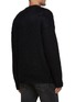 Back View - Click To Enlarge - SAINT LAURENT - LONG SLEEVE CREWNECK JACQUARD WOOL MOHAIR SWEATER