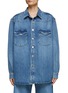 Main View - Click To Enlarge - MADE IN TOMBOY - ‘TEXANA’ LONG SLEEVE MEDIUM WASH DENIM SHIRT