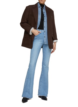 Figure View - Click To Enlarge - MADE IN TOMBOY - HIGH RISE FLARED LEG DENIM JEANS