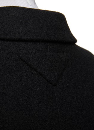  - PRADA - Kidassia Fur Detailing Virgin Wool Double-Breasted Coat
