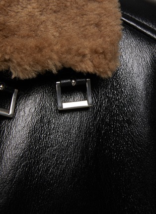  - PRADA - Oversized Shearling Leather Jacket