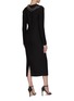 Back View - Click To Enlarge - PRADA - Multi Beaded Strap Square Neck Midi Dress