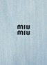  - MIU MIU - Logo Loose Fit Light Washed Denim Shirt