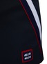  - MIU MIU - Logo Embroidery Striped Tennis Shorts