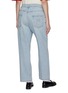Back View - Click To Enlarge - MIU MIU - Light Washed Cropped Straight Jeans