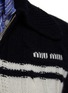  - MIU MIU - Virgin Wool Blend Cable Knit Fitted Zip-Up Jacket