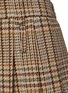  - MIU MIU - Pleated Plaid Virgin Wool Mini Skirt