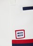  - MIU MIU - Two-Tone Trimmed Logo Mini Skirt