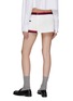 Back View - Click To Enlarge - MIU MIU - Two-Tone Trimmed Logo Mini Skirt