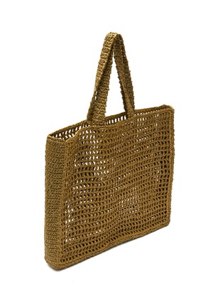Detail View - Click To Enlarge - EQUIL - Large Raffia Crochet Tote Bag