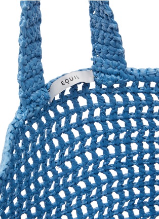Detail View - Click To Enlarge - EQUIL - Small Raffia Crochet Tote Bag