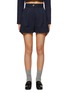 Main View - Click To Enlarge - MIU MIU - Pleated Tailored Wide Leg Shorts