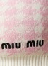  - MIU MIU - Logo Houndstooth Knit Bralette Top