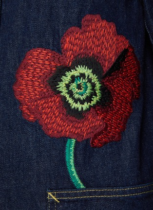  - KENZO - Poppy Embroidery Denim Work Jacket