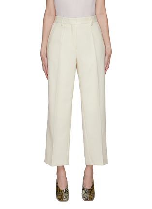 Main View - Click To Enlarge - DRIES VAN NOTEN - Pleated Tailored Cropped Straight Pants