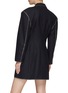 Back View - Click To Enlarge - DRIES VAN NOTEN - Clear Stone Trim Wide Padded Shoulder Double Breasted Blazer