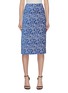 Main View - Click To Enlarge - DRIES VAN NOTEN - Floral Chenille Jacquard Straight Skirt