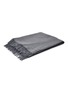 Main View - Click To Enlarge - BRUNELLO CUCINELLI - Jewel Embroidery Fringed Silk Blanket — Light Gray