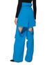 Back View - Click To Enlarge - A.W.A.K.E. MODE - Belted Paper Bag Waist Slit Wide Leg Pants