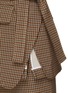  - A.W.A.K.E. MODE - Belted Shepherd Check Deconstructed Wrap Skirt
