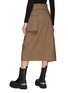 Back View - Click To Enlarge - A.W.A.K.E. MODE - Belted Shepherd Check Deconstructed Wrap Skirt