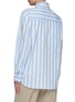 Back View - Click To Enlarge - THE FRANKIE SHOP - ‘Lui’ Wide Stripe Cotton Shirt