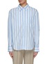 Main View - Click To Enlarge - THE FRANKIE SHOP - ‘Lui’ Wide Stripe Cotton Shirt