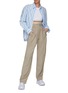 Figure View - Click To Enlarge - THE FRANKIE SHOP - ‘Lui’ Wide Stripe Cotton Shirt