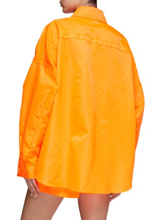 Back View - Click To Enlarge - THE FRANKIE SHOP - ‘Perla’ Concealed Placket Oversized Shirt Jacket