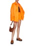 Figure View - Click To Enlarge - THE FRANKIE SHOP - ‘Perla’ Concealed Placket Oversized Shirt Jacket