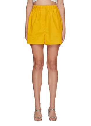 Main View - Click To Enlarge - THE FRANKIE SHOP - ‘Lui’ Elastic Waist Organic Cotton Shorts