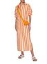 Figure View - Click To Enlarge - THE FRANKIE SHOP - ‘Cala’ Striped Cotton Shirt Dress
