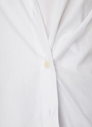  - VINCE - Convertible Side Slit Cotton Button-Up Shirt