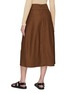 Back View - Click To Enlarge - VINCE - SELF TIE WAIST COTTON MIDI SKIRT