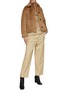 Figure View - Click To Enlarge - VINCE - Enlarged Collar Faux Fur Trucker Jacket