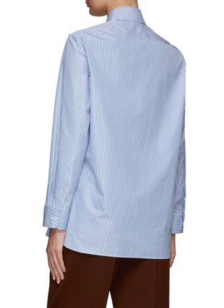Back View - Click To Enlarge - THE ROW - ‘SISILIA’ BUTON UP STRIPED SHIRT