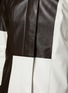  - THE ROW - ‘TRAVIESA’ BELTED COLOUR-BLOCK LEATHER COAT