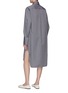 Back View - Click To Enlarge - THE ROW - ‘Sarasota’ Detachable Contrasting Collar Lengthened French Cuff Cotton Shirt Dress